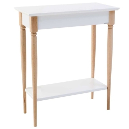 Κονσόλα Mamo S MAMOCSBE1 65x35x74cm White-Beech Mdf,Ξύλο