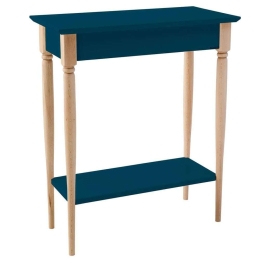 Κονσόλα Mamo S MAMOCSBE14 65x35x74cm Petrol Blue-Beech Mdf,Ξύλο