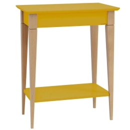Κονσόλα Mimo S MIMOCSBE5 65x35x74cm Yellow-Beech Mdf,Ξύλο