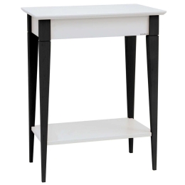 Κονσόλα Mimo S MIMOCSBL1 65x35x74cm White-Black Mdf,Ξύλο