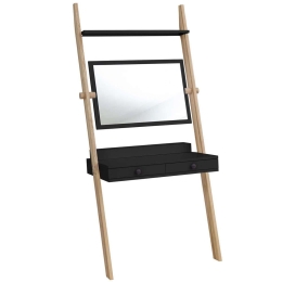 Τουαλέτα Με Καθρέπτη Leno LENOTBLACK 79x49x183cm Black