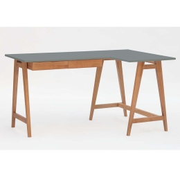 Γραφείο Luka Δεξιά Γωνία LUKAROFOAK6 135x50x75cm Oak-Concrete