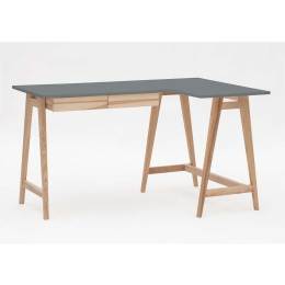Γραφείο Luka Δεξιά Γωνία LUKAROFASH6 135x50x75cm Natural-Concrete