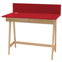 Γραφείο Luka LUKA2DOFASH12 110x50x75cm Natural-Red