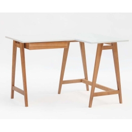 Γραφείο Luka S Δεξιά Γωνία LUKAROFSOAK1 115x50x75cm Oak-White
