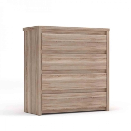 Συρταριέρα Norton Sonoma 87X40X91.5 cm TO-NORT4S Μελαμίνη