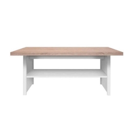 Τραπεζάκι Σαλονιού Law White-Sonoma 115X55X48 cm TO-LAW115WHI Μελαμίνη
