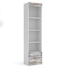 Βιβλιοθήκη Pump Λευκό 50X34X198 cm TO-PUMPSHE2S