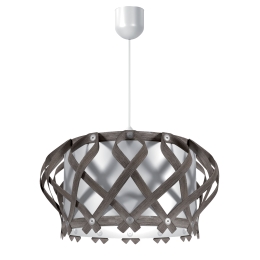 ΦΩΤΙΣΤΙΚΟ ΚΡΕΜΑΣΤΟ VENICE ΜΟΝΟΦΩΤΟ ΓΚΡΙ (PP-PVC) Ε27 42X42X80CM