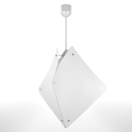 ΦΩΤΙΣΤΙΚΟ ΚΡΕΜΑΣΤΟ ZADAR ΜΟΝΟΦΩΤΟ ΛΕΥΚΟ (PP+PVC) Ε27 50X50X80CM
