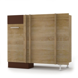 ALINA ΚΑΤΩ ΝΤΟΥΛΑΠΙ ΓΩΝΙΑΣ 100X44.5X85ΕΚ SONOMA-MOCCA