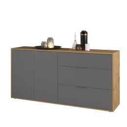 ΜΠΟΥΦΕΣ NITRO ΓΚΡΙ ΓΡΑΦΙΤΗ ΜΕ ΒΕΛΑΝΙΔΙΑ 160X40X80ΕΚ