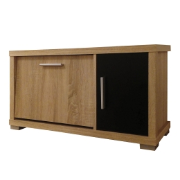 ΠΑΠΟΥΤΣΟΘΗΚΗ LAURA 90X28.2X45.8ΕΚ ΣΟΝΟΜΑ-ΜΑΥΡΟ