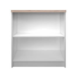 ΒΙΒΛΙΟΘΗΚΗ REG 80X33X85CM ΛΕΥΚΗ-ΣΟΝΟΜΑ ΧΑΜΗΛΗ