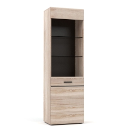 ΒΙΤΡΙΝΑ ΜΟΝΟΦΥΛΛΗ SOLO 60X41X197CM SONOMA ΜΕ ΛΕΠΤΟΜΕΡΕΙΕΣ WENGE