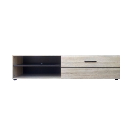 ΕΠΙΠΛΟ TV SOLO 163X41X38CM SONOMA ΜΕ WENGE ΚΑΙ MDF ΚΑΜΠΥΛΩΤΟ ΤΕΛΕΙΩΜΑ ΣΤΙΣ ΠΟΡΤΕΣ