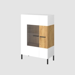 ΒΙΤΡΙΝΑ SANTES ΧΡΥΣΟ ΔΡΥΣ-ΛΕΥΚΟ 90X42X134.50CM
