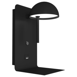 ΦΩΤΙΣΤΙΚΟ ΤΟΙΧΟΥ LED 3W 3000K ΜΑΥΡΟ 12X16.5X22.5CM