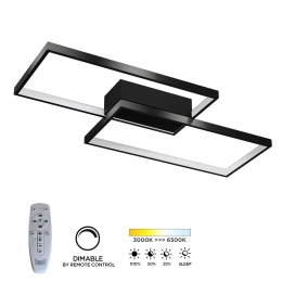 ΦΩΤΙΣΤΙΚΟ ΟΡΟΦΗΣ LED 42W ΜΑΥΡΟ 60X30X7CM