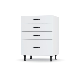 MODEST ΚΑΤΩ ΝΤΟΥΛΑΠΙ ΣΥΡΤΑΡΙΕΡΑ ΛΕΥΚΟ  60X48X82 ΕΚ