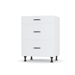 MODEST ΚΑΤΩ ΝΤΟΥΛΑΠΙ ΣΥΡΤΑΡΙΕΡΑ ΛΕΥΚΗ 60X48X82CM