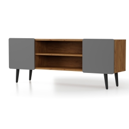 ΕΠΙΠΛΟ TV ARKTOS 130X30X51CM ΚΑΡΥΔΙ-ΓΚΡΙ