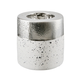 ΘΗΚΗ ΡΕΣΩ ARTELIBRE ΛΕΥΚΟ/ΑΣΗΜΙ ΚΕΡΑΜΙΚΟ 8X8X9CM