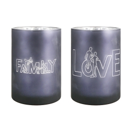 ΘΗΚΗ ΡΕΣΩ ARTELIBRE 'FAMILY' ΓΚΡΙ ΓΥΑΛΙ 18CM ΣΕ 2 ΣΧΕΔΙΑ