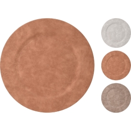 ΠΙΑΤΟ ARTELIBRE ΠΛΑΣΤΙΚΟ ΜΕ ΕΠΙΚΑΛΥΨΗ ΥΦΑΣΜΑ SUEDE Φ33CM ΣΕ 3 ΧΡΩΜΑΤΑ