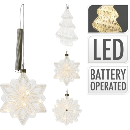ΣΤΟΛΙΔΙ ΚΡΕΜΑΣΤΟ ARTELIBRE ΦΩΤΙΖΟΜΕΝΟ 8 ΘΕΡΜΑ MICRO LED ΜΠΑΤΑΡΙΑΣ Φ30CM ΣΕ 3 ΣΧΕΔΙΑ