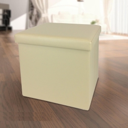 ΣΚΑΜΠΟ ΜΕ ΑΠΟΘΗΚΕΥΤΙΚΟ ΧΩΡΟ ΜΠΕΖ ΔΕΡΜΑ 38X38X38CM