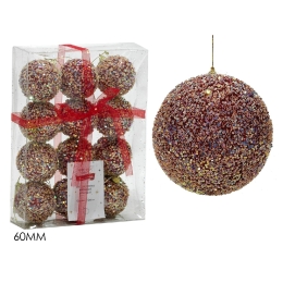 ΜΠΑΛΑ ΜΕ GLITTER ΠΟΛΥΧΡΩΜΟ Φ6CM ΣΕΤ 12ΤΜΧ
