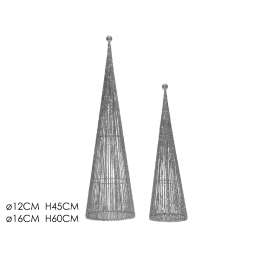 ΔΕΝΤΡΑΚΙ ΚΩΝΟΣ ΑΣΗΜΙ Φ12X45/16X60CM ΣΕΤ 2ΤΜΧ