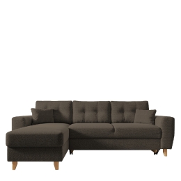 ΚΑΝΑΠΕΣ ΓΩΝΙΑΚΟΣ ARTELIBRE ΑΝΑΣΤΡΕΨΙΜΗ ΓΩΝΙΑ JESSIE 235X160X85CM ΚΑΦΕ
