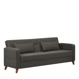 ΚΑΝΑΠΕΣ ΚΡΕΒΑΤΙ ΤΡΙΘΕΣΙΟΣ ARTELIBRE GABRIEL 3S ΓΚΡΙ 216X79X81CM