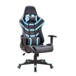 ΠΟΛΥΘΡΟΝΑ ΓΡΑΦΕΙΟΥ ARTELIBRE GAMING ΚΥΡΗΝΗ ΜΑΥΡΟ/ΜΠΛΕ PVC 66X67X127-135CM