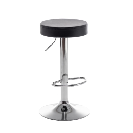ΣΚΑΜΠΟ BAR ARTELIBRE LORTHA ΠΤΥΣΣΟΜΕΝΟ ΜΑΥΡΟ PU/ΜΕΤΑΛΛΟ Φ39X64-86CM