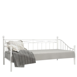 ΚΡΕΒΑΤΙ ARTELIBRE AUDREY ΜΕΤΑΛΛΙΚΟ SANDY WHITE 210X99X91CM (200X90CM)