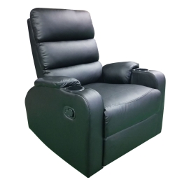 ΠΟΛΥΘΡΟΝΑ ARTELIBRE RELAX HEDER ΜΑΥΡΟ PU 80X78X98CM
