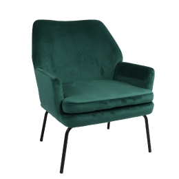 ΠΟΛΥΘΡΟΝΑ ARTELIBRE ZINGIBER ΠΡΑΣΙΝΟ ΒΕΛΟΥΔΟ/ΜΕΤΑΛΛΟ 82.5X69X77CM
