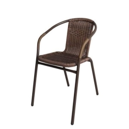 ΠΟΛΥΘΡΟΝΑ ARTELIBRE RATTAN MERCURY ΚΑΦΕ 54X61X73CM