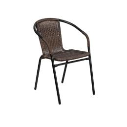 ΠΟΛΥΘΡΟΝΑ ARTELIBRE RATTAN MERCURY ΚΑΦΕ/ΜΑΥΡΟ 54X61X73CM