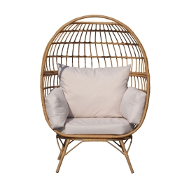 ΠΟΛΥΘΡΟΝΑ ΚΗΠΟΥ ARTELIBRE DAVEY ΦΥΣΙΚΟ ΜΕΤΑΛΛΟ/RATTAN 98X67X145CM
