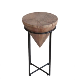 ΚΑΣΠΩ ARTELIBRE FLUELLEN ΦΥΣΙΚΟ/ΜΑΥΡΟ ΞΥΛΟ/ΜΕΤΑΛΛΟ 30X30X50CM