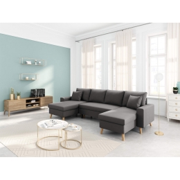 ΚΑΝΑΠΕΣ ΠΟΛΥΜΟΡΦΙΚΟΣ ARTELIBRE LEMPA ΓΚΡΙ 295X148X86CM