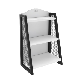 ΡΑΦΙ ARTELIBRE T-RACK ΛΕΥΚΟ/ΜΑΥΡΟ ΜΕΛΑΜΙΝΗ/ΜΕΤΑΛΛΟ 36X23X58CM