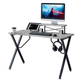 ΓΡΑΦΕΙΟ GAMING ARTELIBRE FLAVA ΓΚΡΙ/ΜΑΥΡΟ 120X63X92.5CM