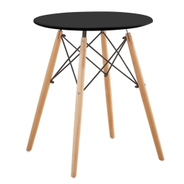 ΤΡΑΠΕΖΙ ARTELIBRE RAPTOR ΜΑΥΡΟ MDF/ΞΥΛΟ 60X60X70CM