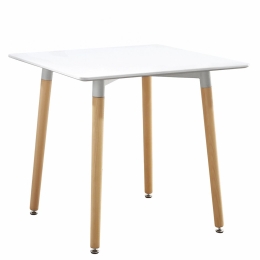 ΤΡΑΠΕΖΙ ARTELIBRE SWIFT ΛΕΥΚΟ MDF/ΞΥΛΟ 80X80X74CM