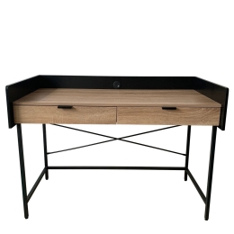 ΓΡΑΦΕΙΟ ARTELIBRE COLTUN SONOMA/ΜΑΥΡΟ ΜΕΛΑΜΙΝΗ/ΜΕΤΑΛΛΟ 123X60X86CM